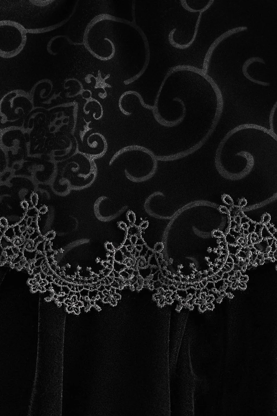 Blood House Black Velvet Cloak - Image 10