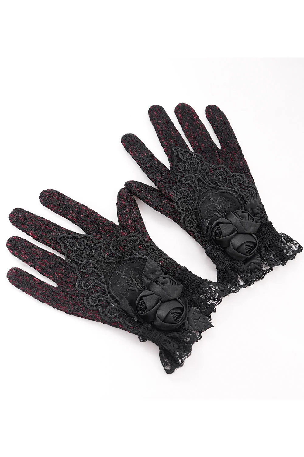 Blood Lace Gothic Gloves - Image 5