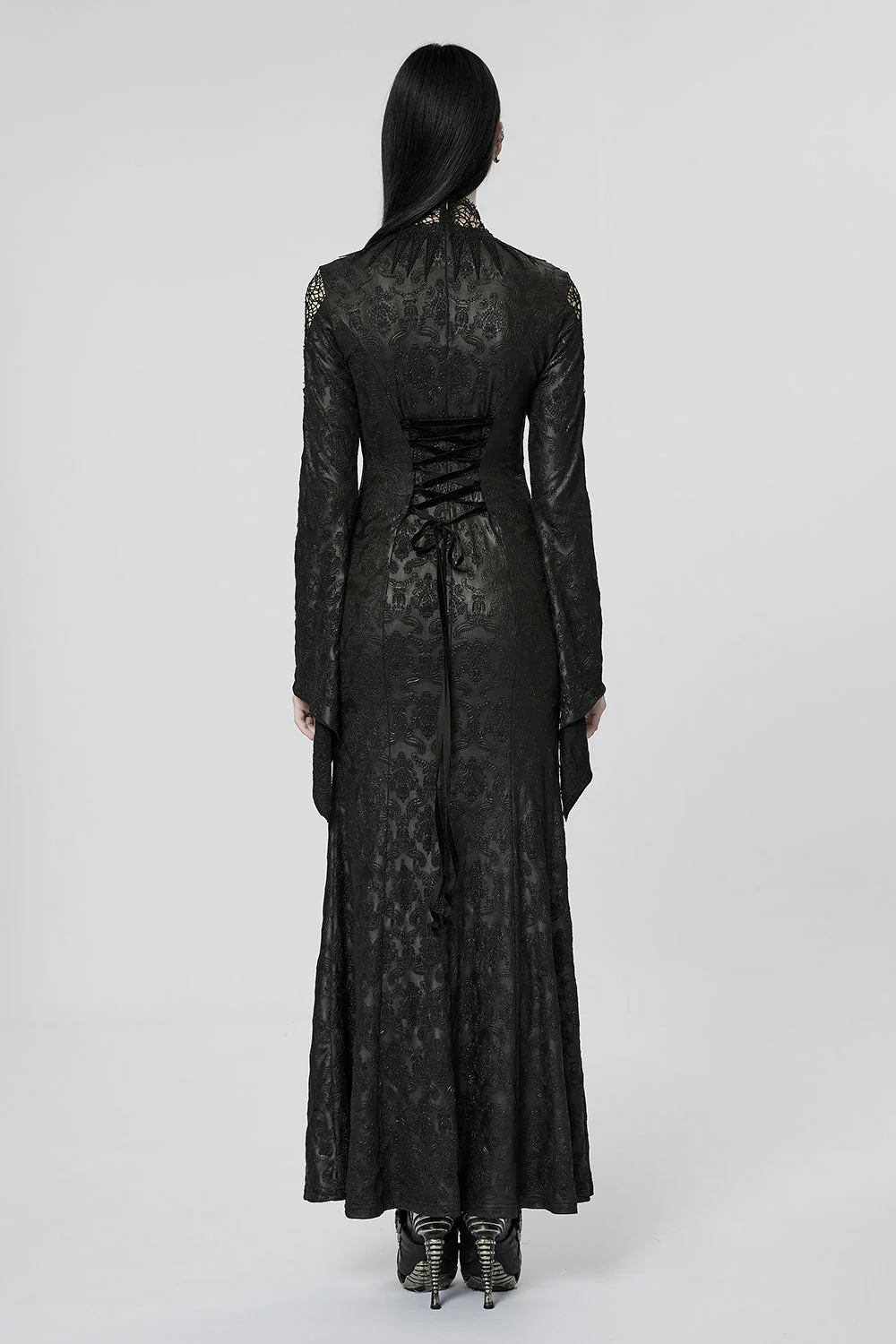 Blood Queen Maxi Dress [BLACK/RED] - Image 5