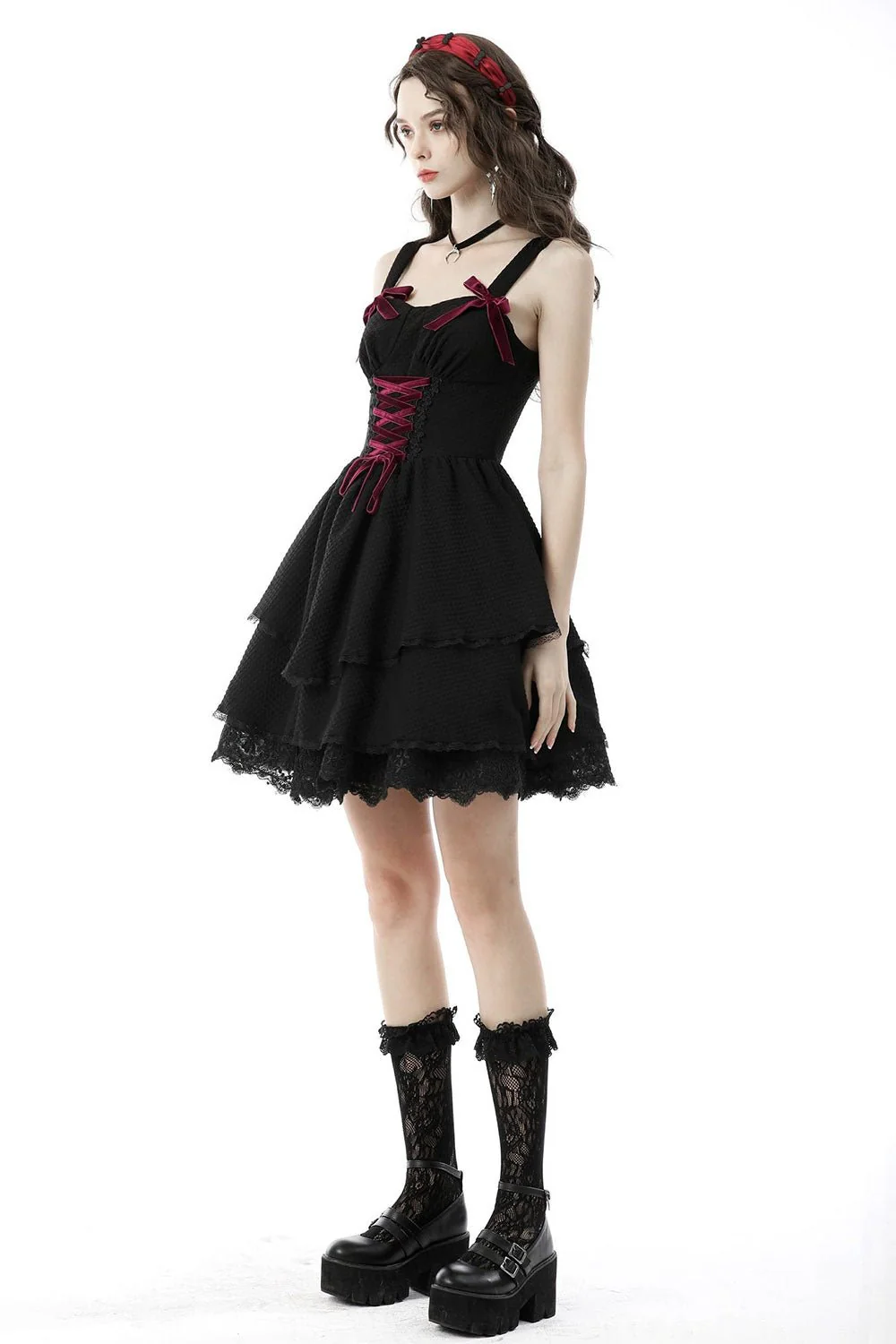 Blood Rose Layered Dress - Image 3
