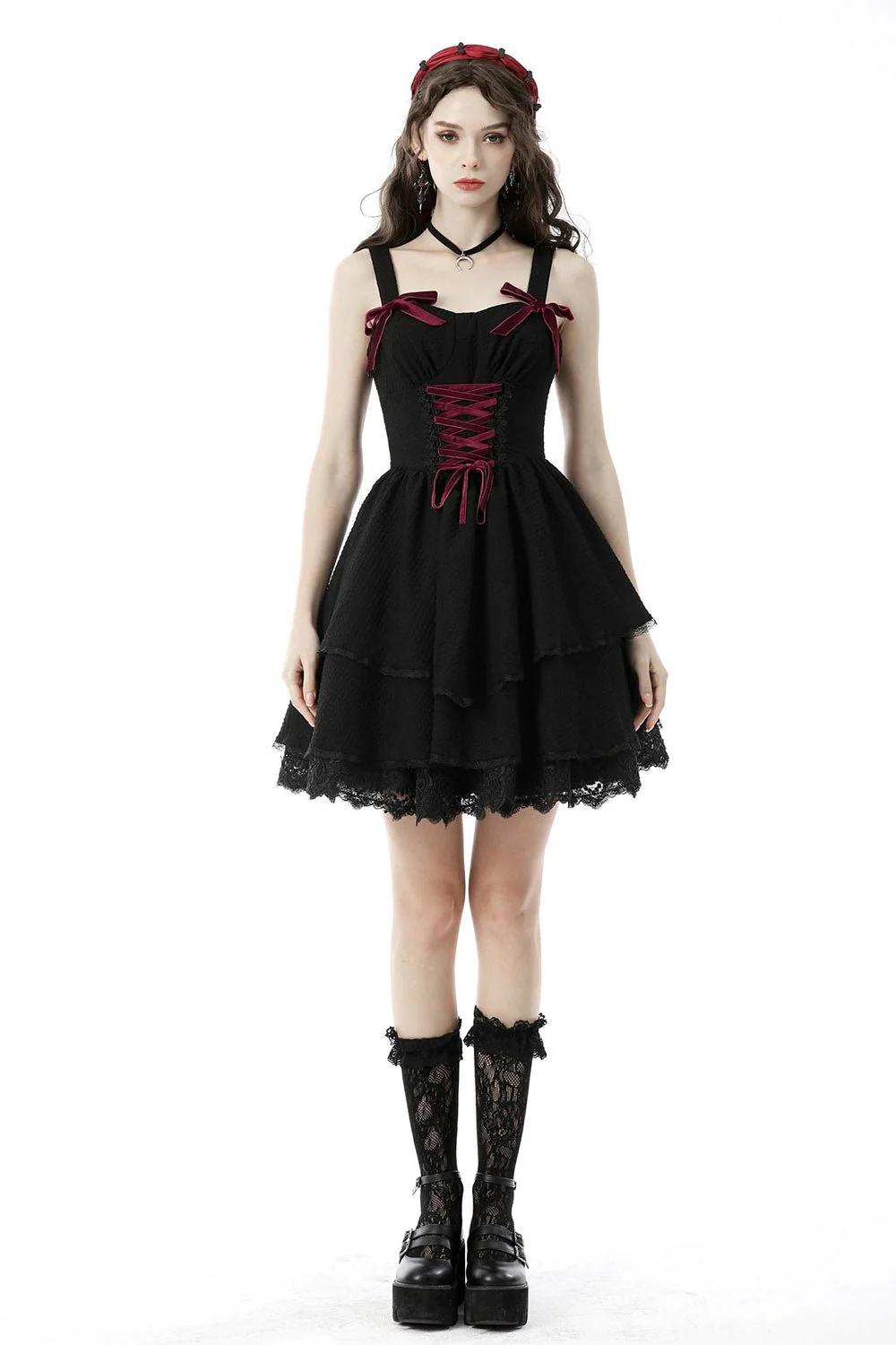 Blood Rose Layered Dress - Image 5