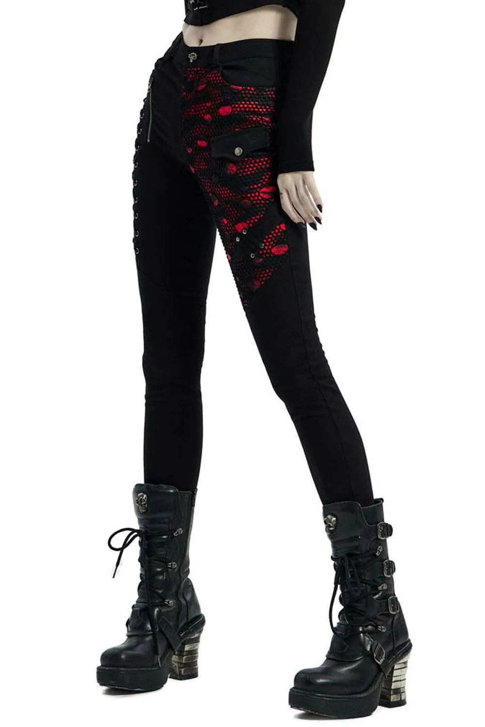 Bloodletting Black Denim Distressed Pants - Image 3