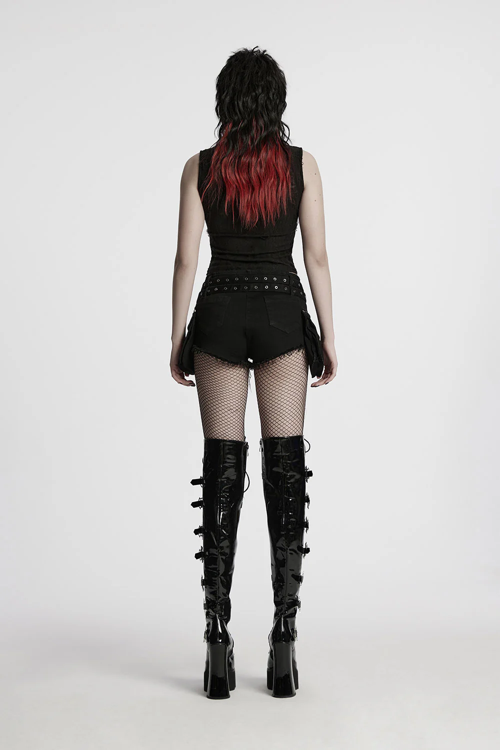 Bløødmetal Lace-Up Shorts with Holster Bag - Image 12