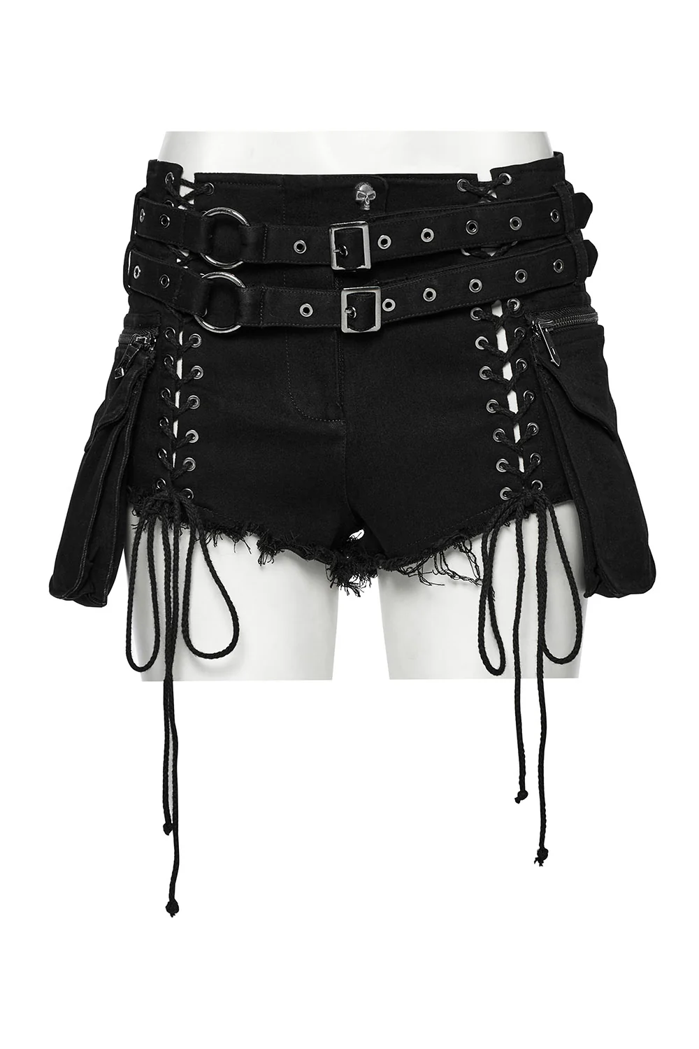 Bløødmetal Lace-Up Shorts with Holster Bag - Image 5