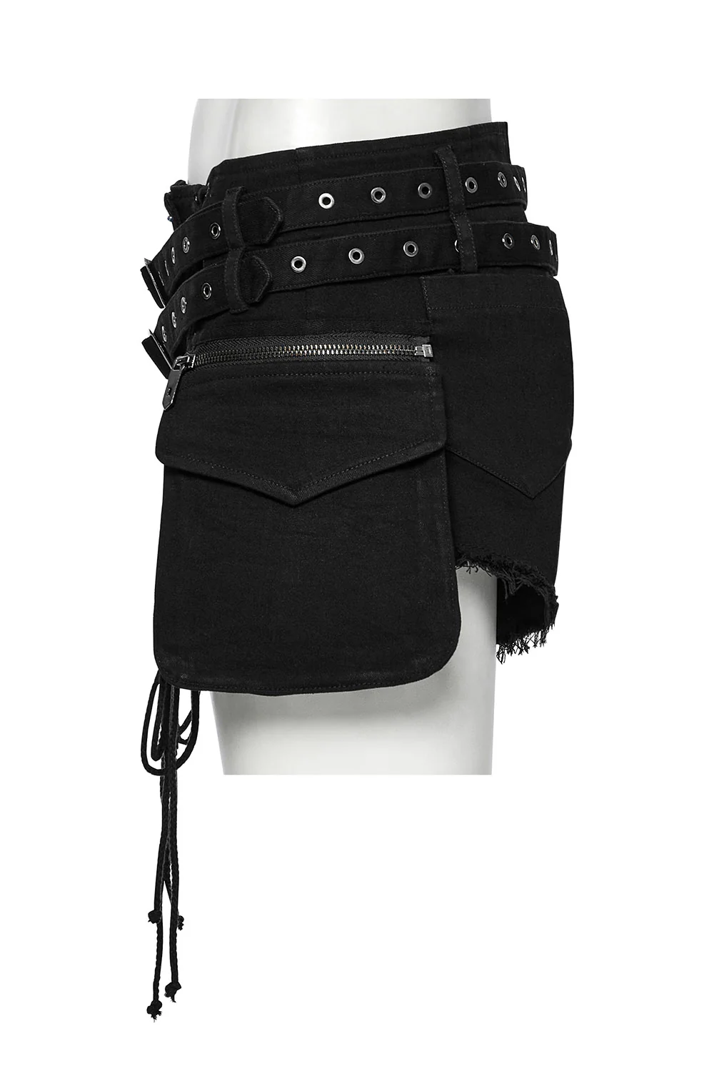Bløødmetal Lace-Up Shorts with Holster Bag - Image 6