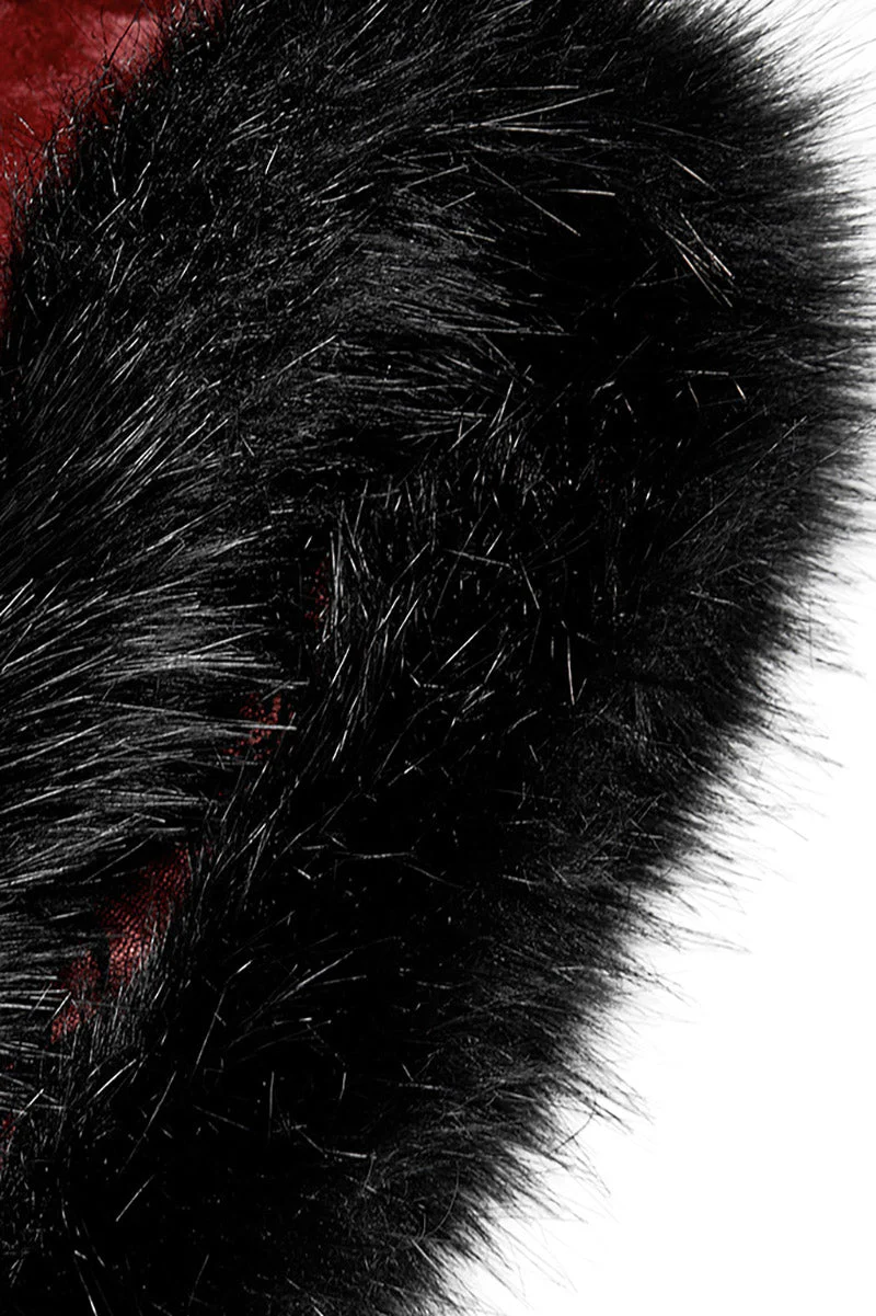 Bloodwitch Red Velvet Cloak - Image 6