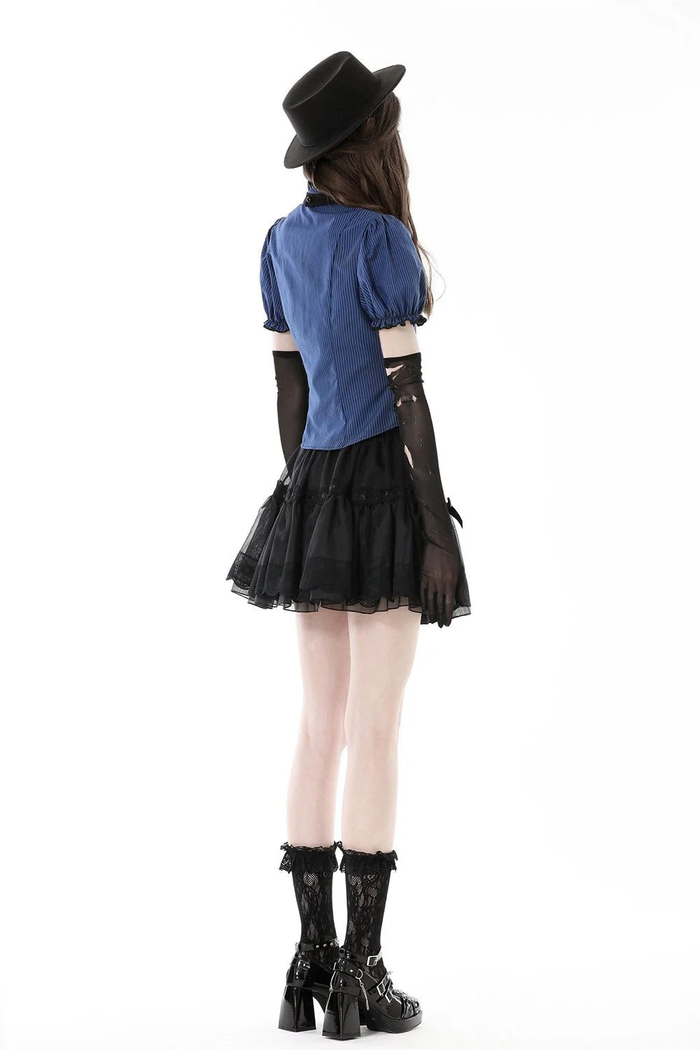 Blue Blood Edwardian Goth Blouse - Image 6