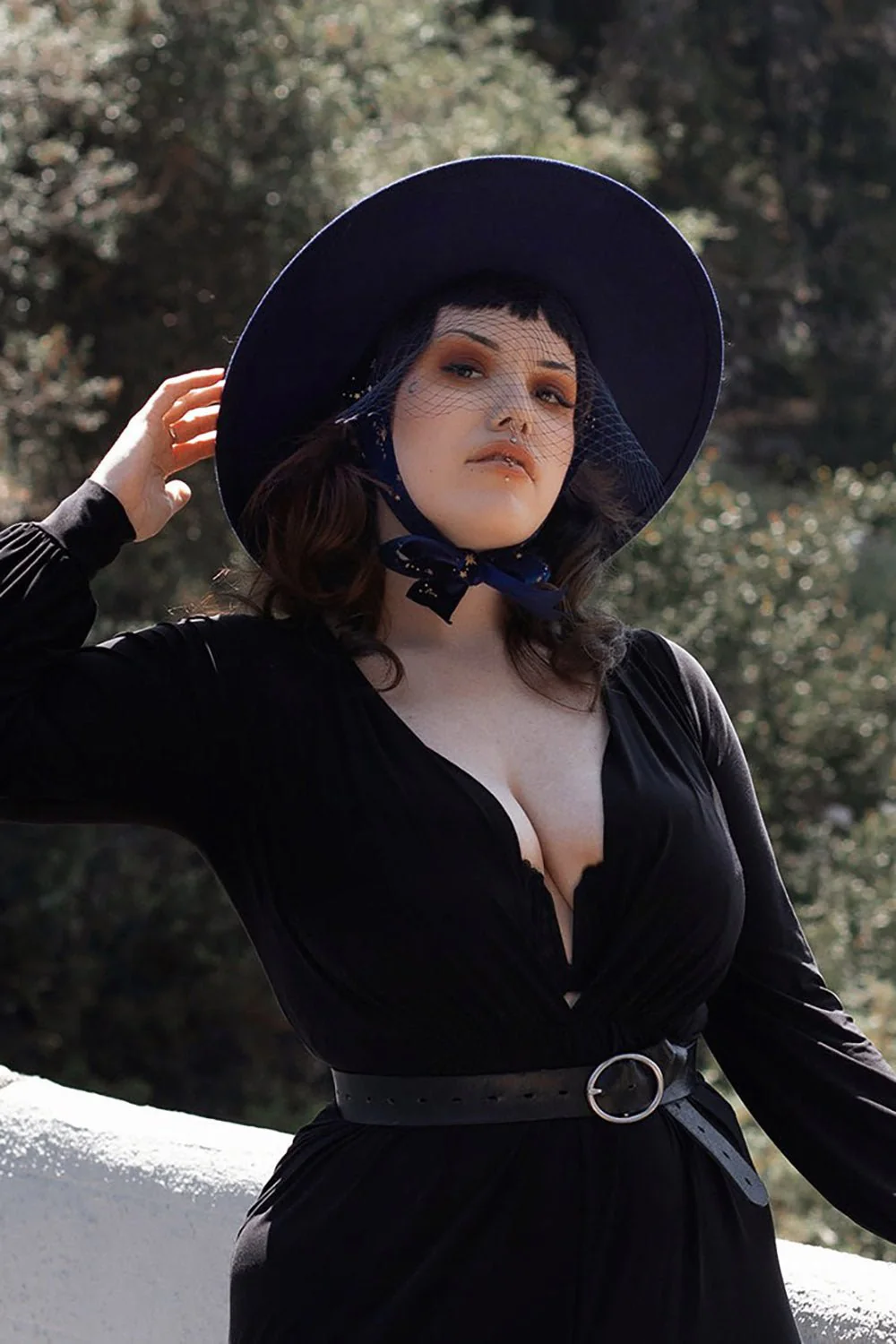 Blue Stargazer Veiled Hat - Image 9