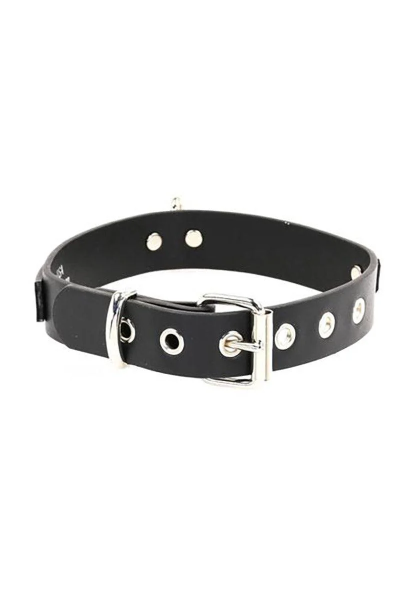 Choked Up Over U Choker [Black Leather] - Image 2