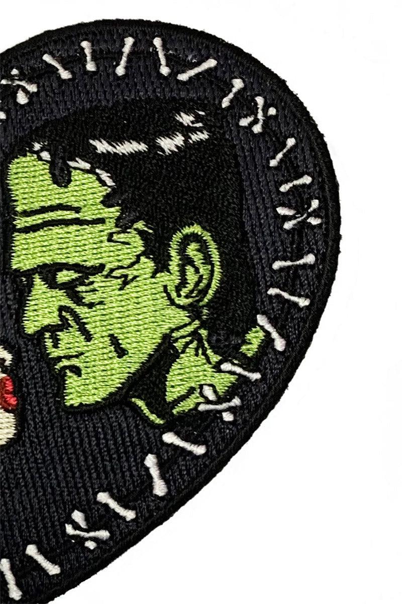 Bride & Frankenstein Stitch Heart Patch - Image 3