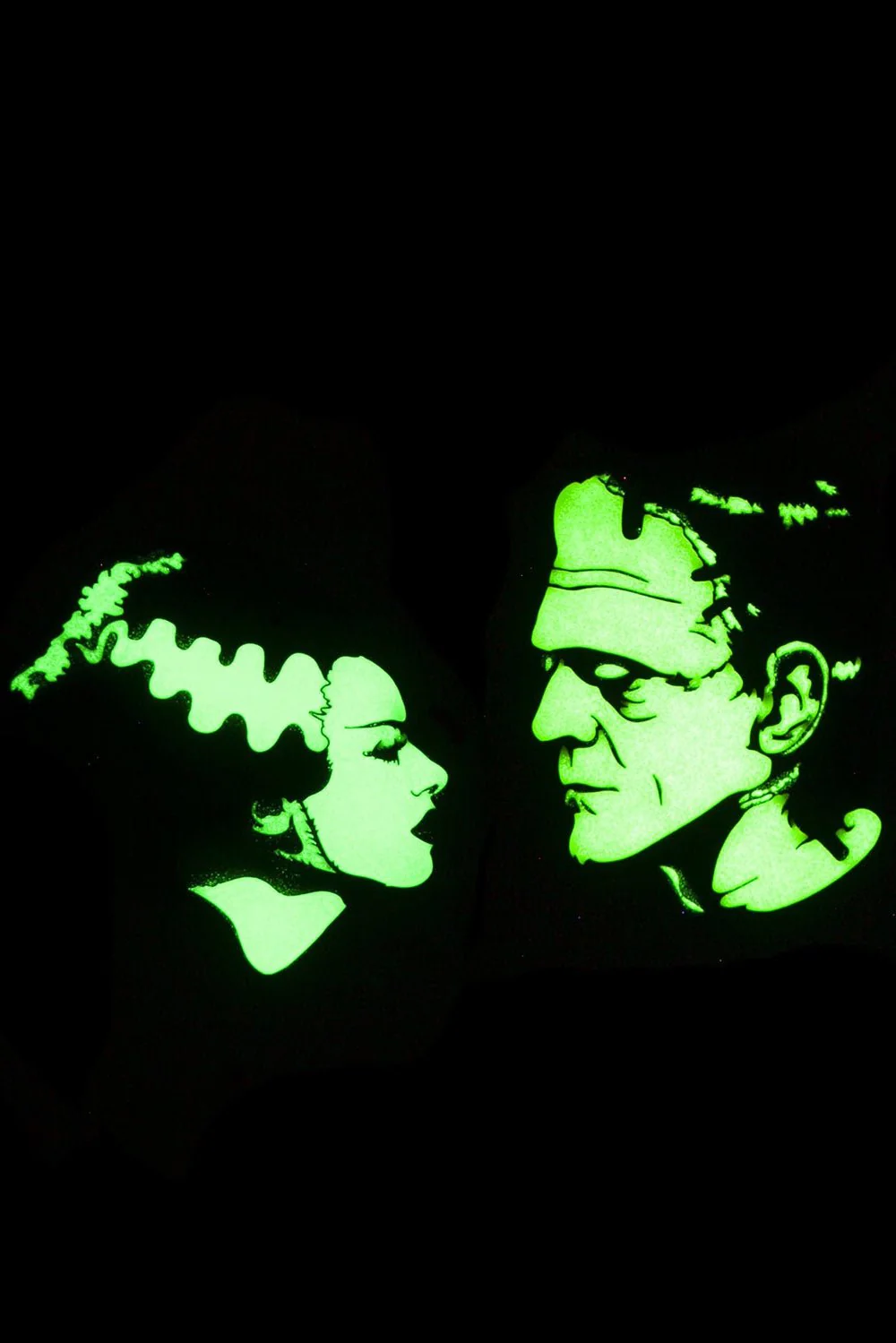 Bride Of Frankenstein & Frankenstein We Belong Dead Enamel Pin Set - Image 2