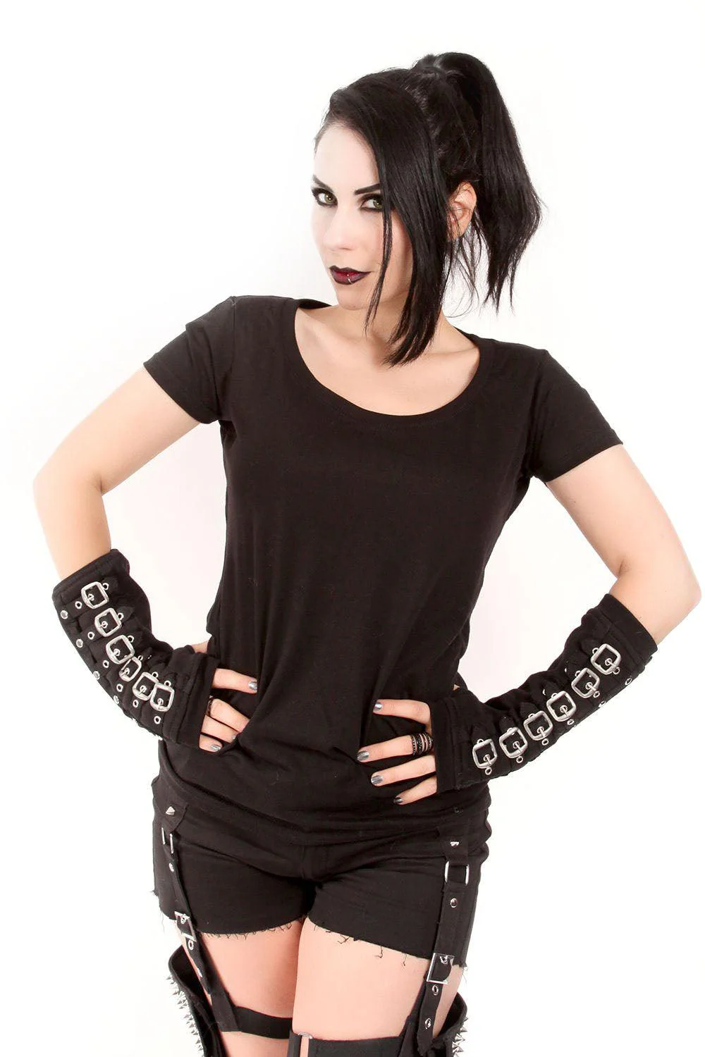 Buckle Armwarmers [BLACK/SILVER] - Image 5