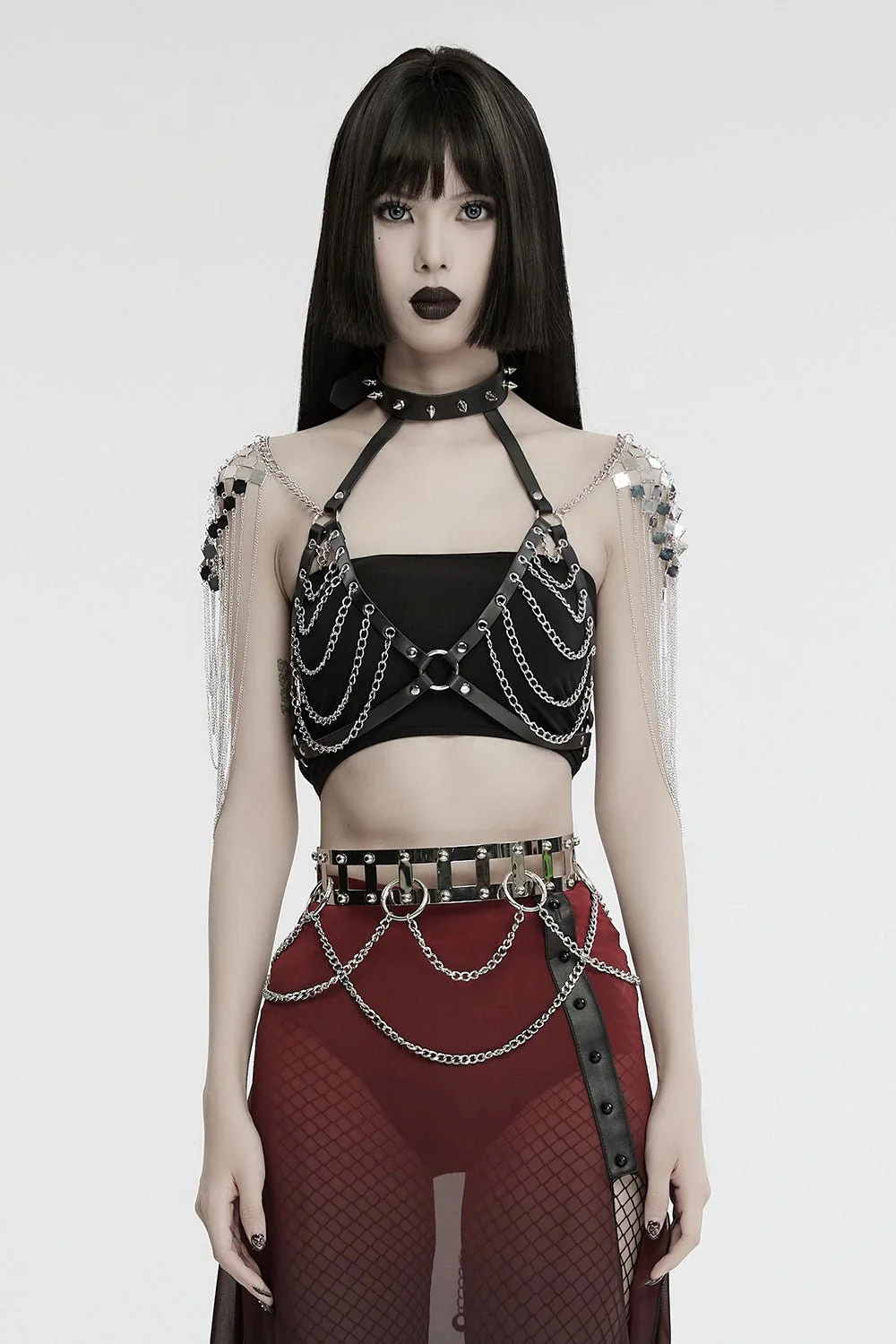 Caged Punk Chain Belt - Image 3
