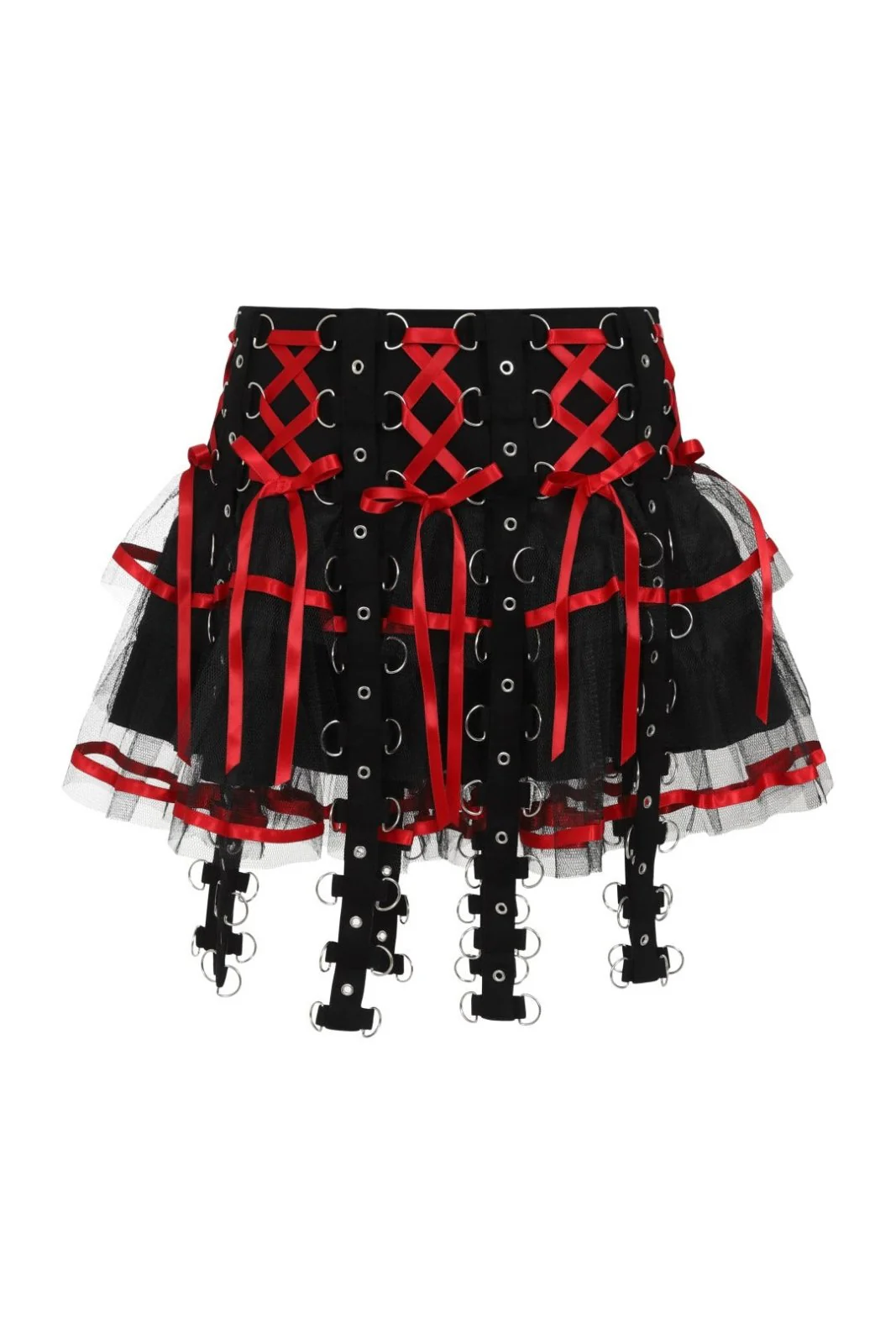 Chai Mini Skirt [BLACK/RED] - Image 5