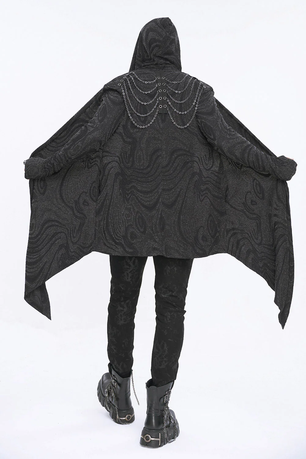 Chained Corrosion Hooded Cardigan - Image 2