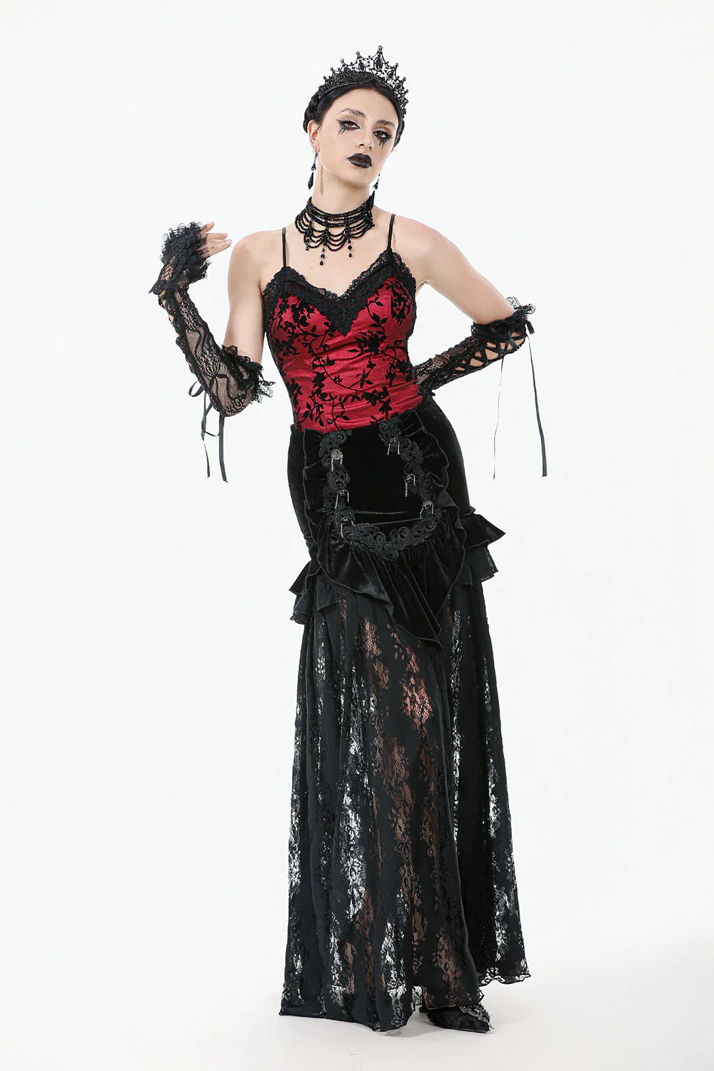 Château Noire Lace Maxi Skirt - Image 2