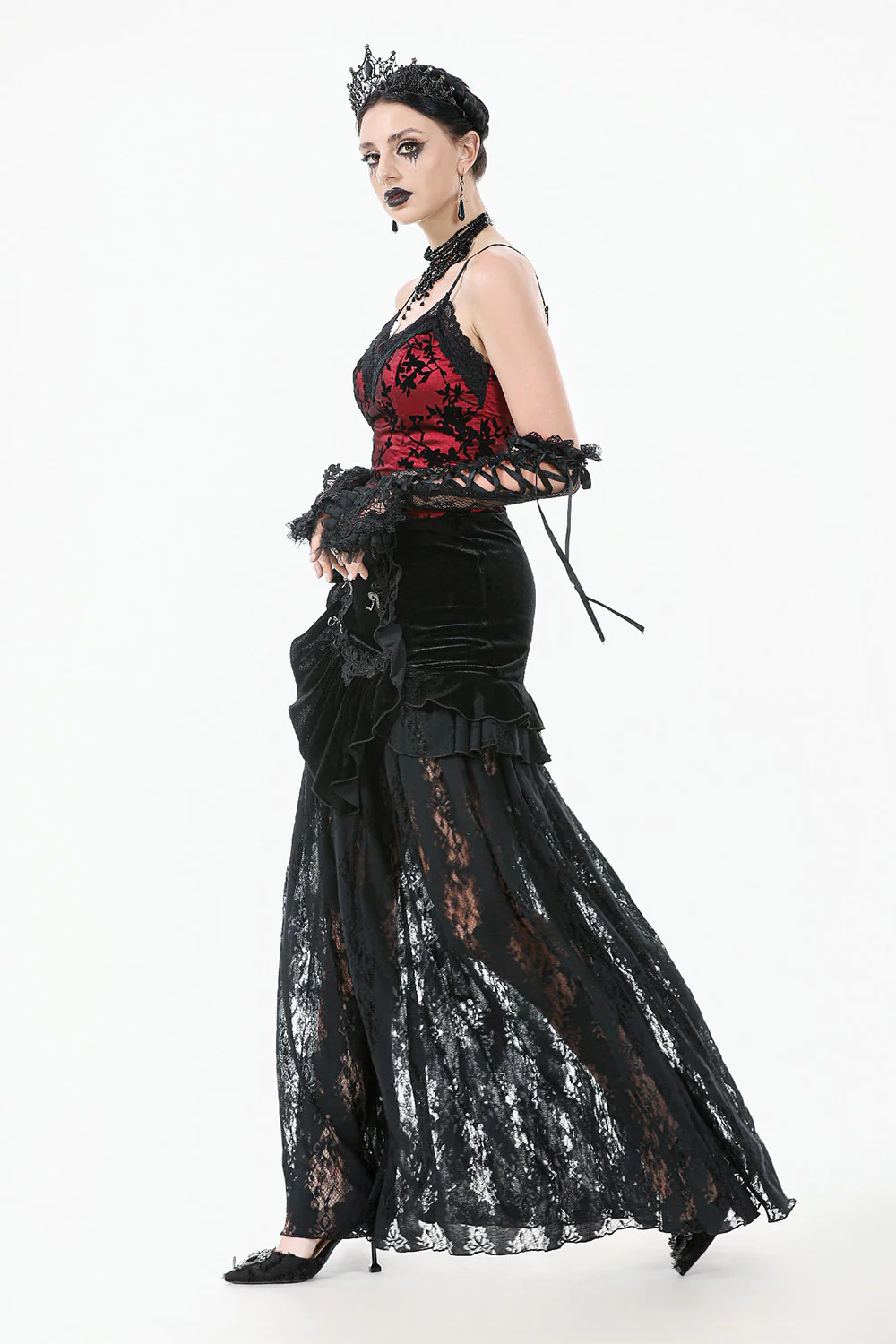 Château Noire Lace Maxi Skirt - Image 8