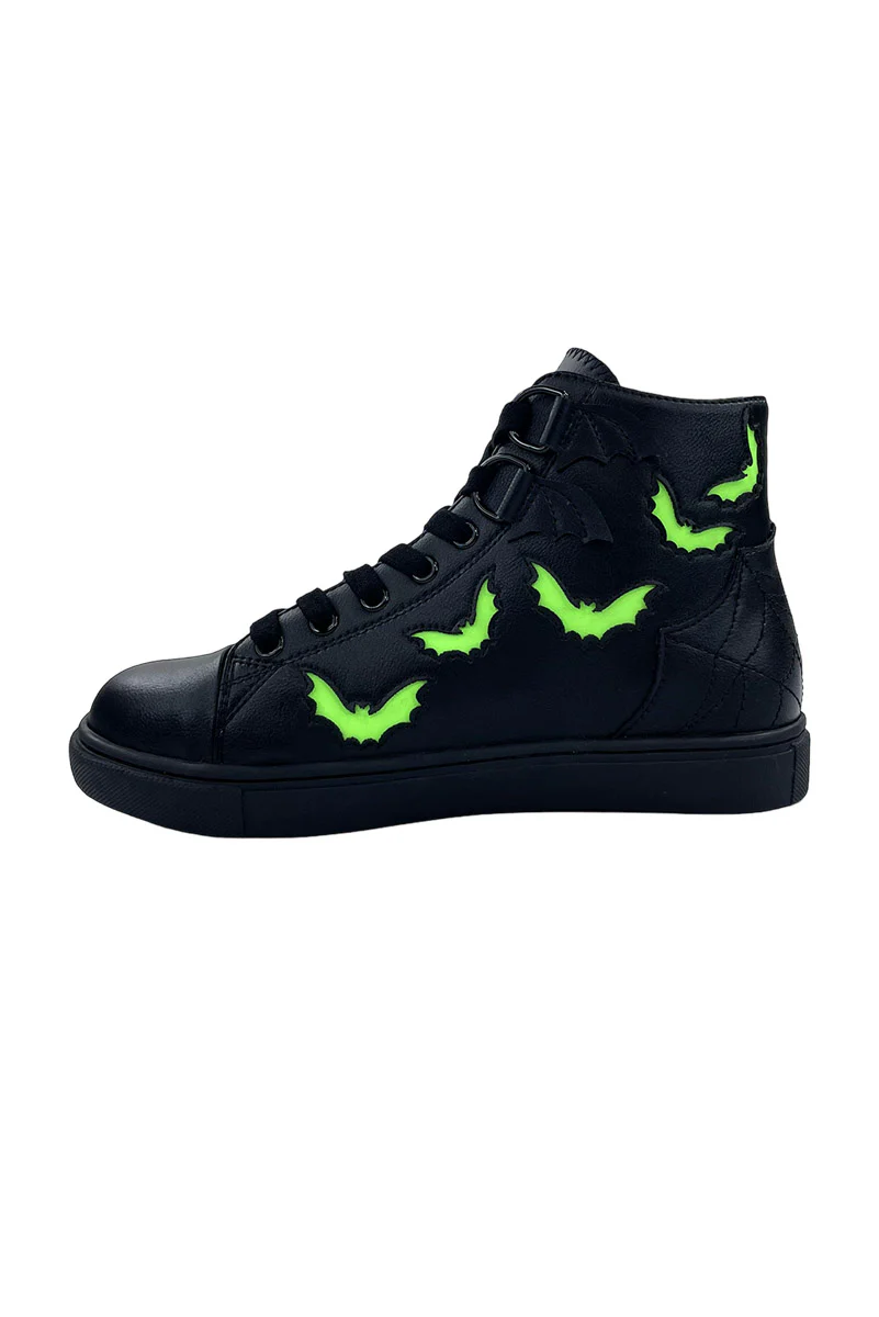 Chelsea Bat Sneakers [Black/Green Glow] - Image 4