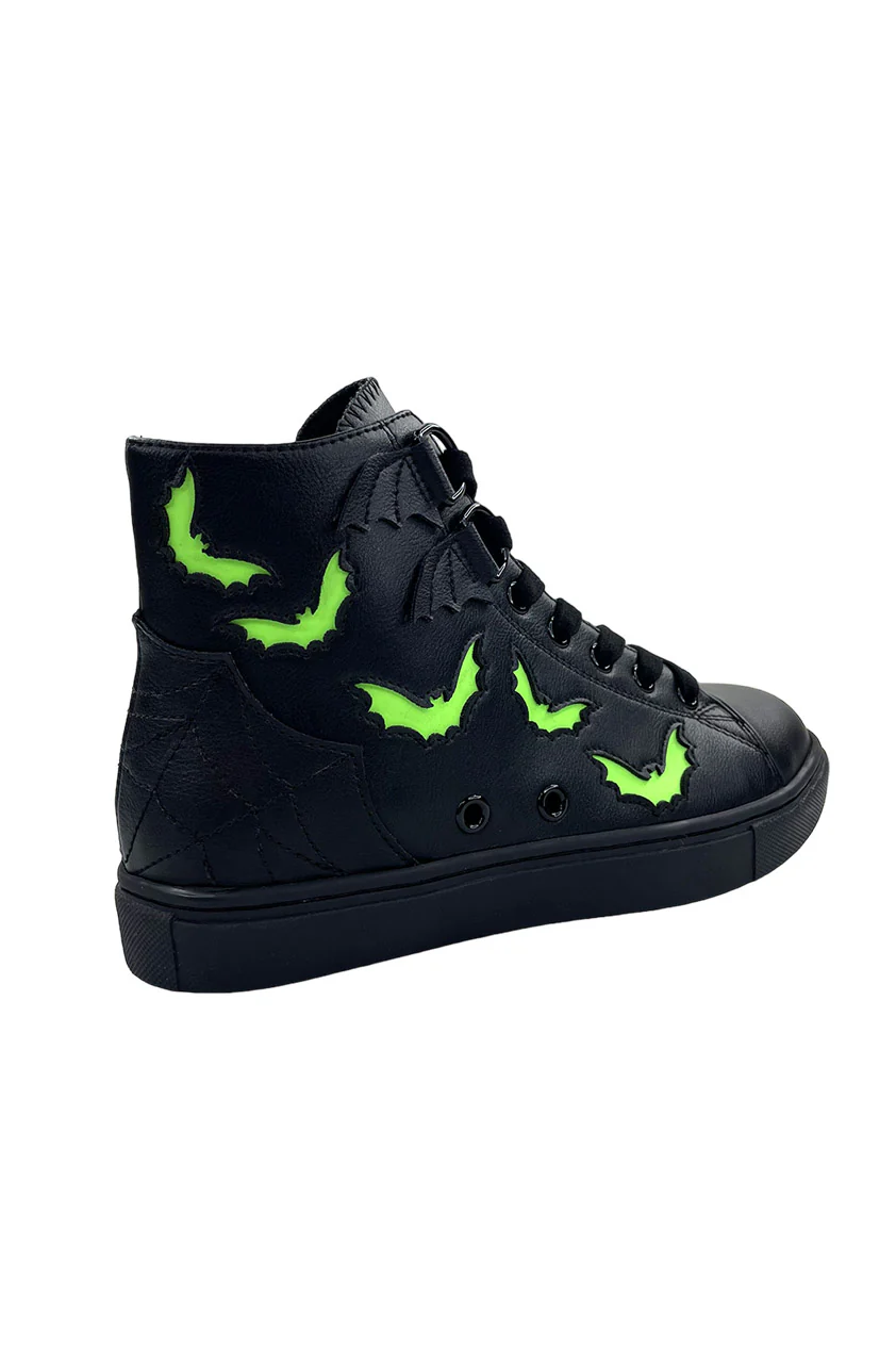 Chelsea Bat Sneakers [Black/Green Glow] - Image 5