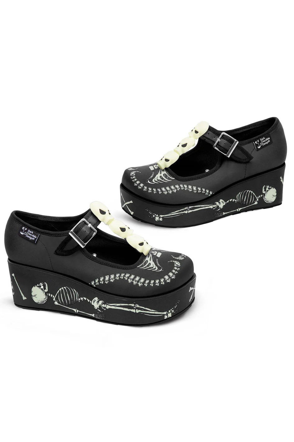 Chocolaticas® Skeletons Under Your Bed Women's Mary Jane Pump - Image 4