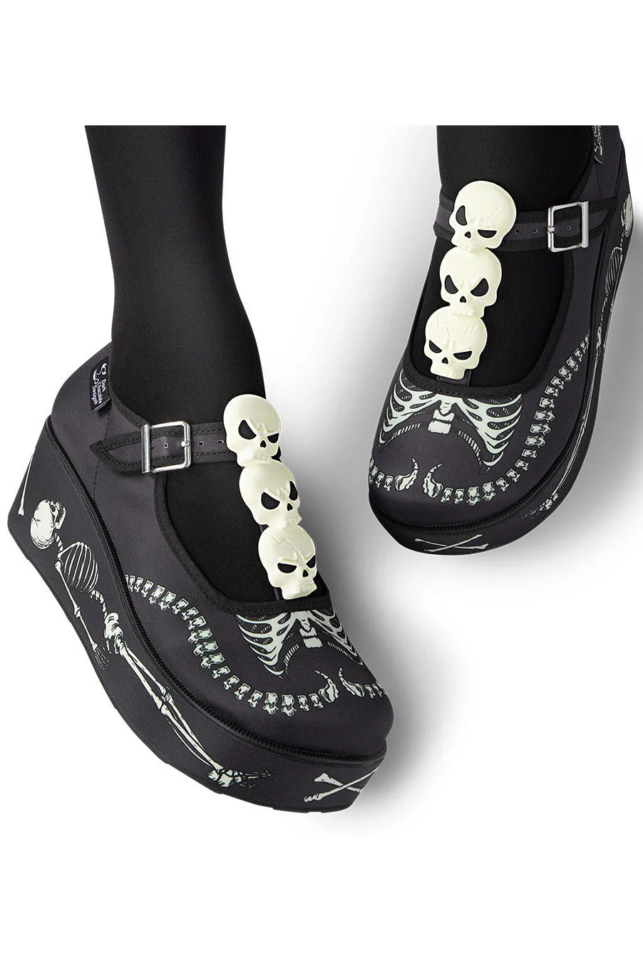 Chocolaticas® Skeletons Under Your Bed Women's Mary Jane Pump - Image 7