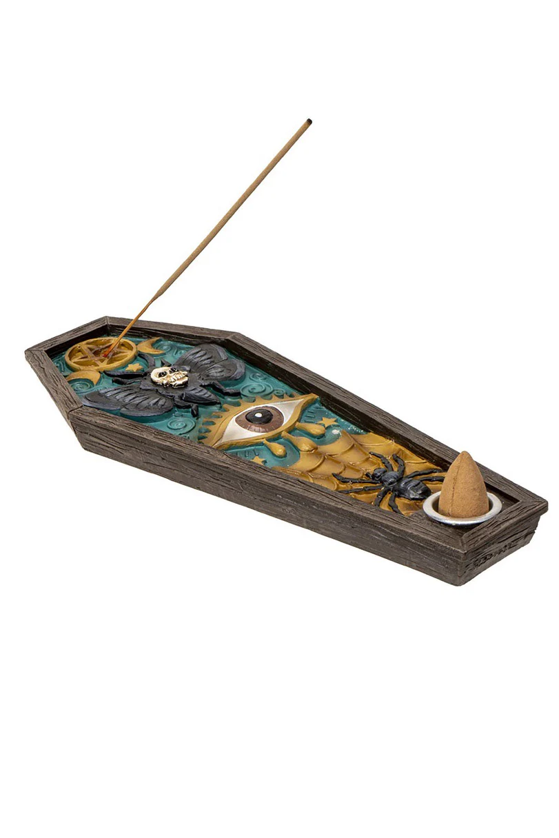 Moth Coffin Incense Burner - Image 2