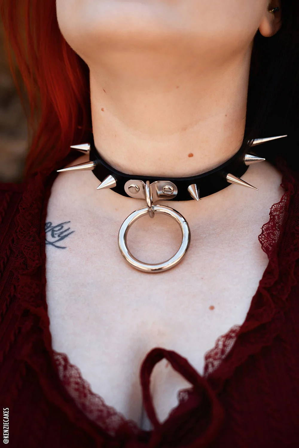 Coffin Nails Spiked Choker [SILVER SPIKES] - Image 2