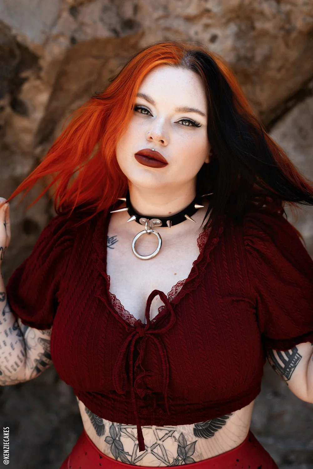 Coffin Nails Spiked Choker [SILVER SPIKES] - Image 3