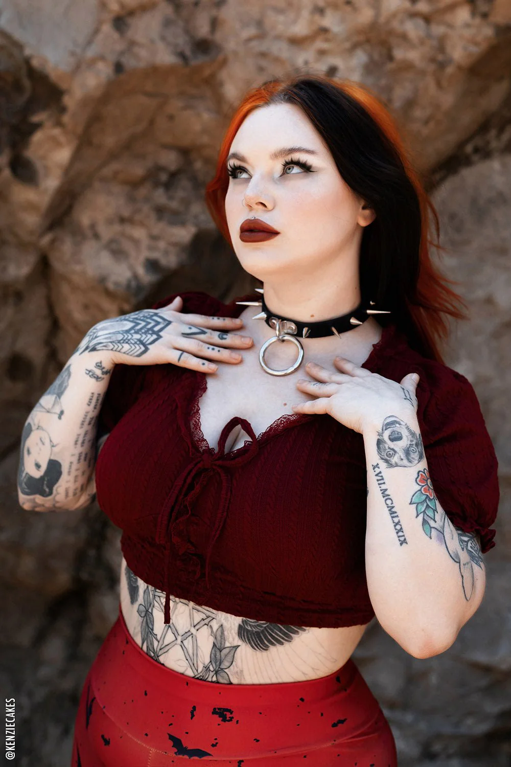 Coffin Nails Spiked Choker [SILVER SPIKES] - Image 4