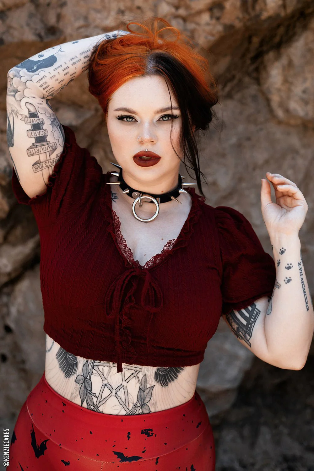 Coffin Nails Spiked Choker [SILVER SPIKES] - Image 5