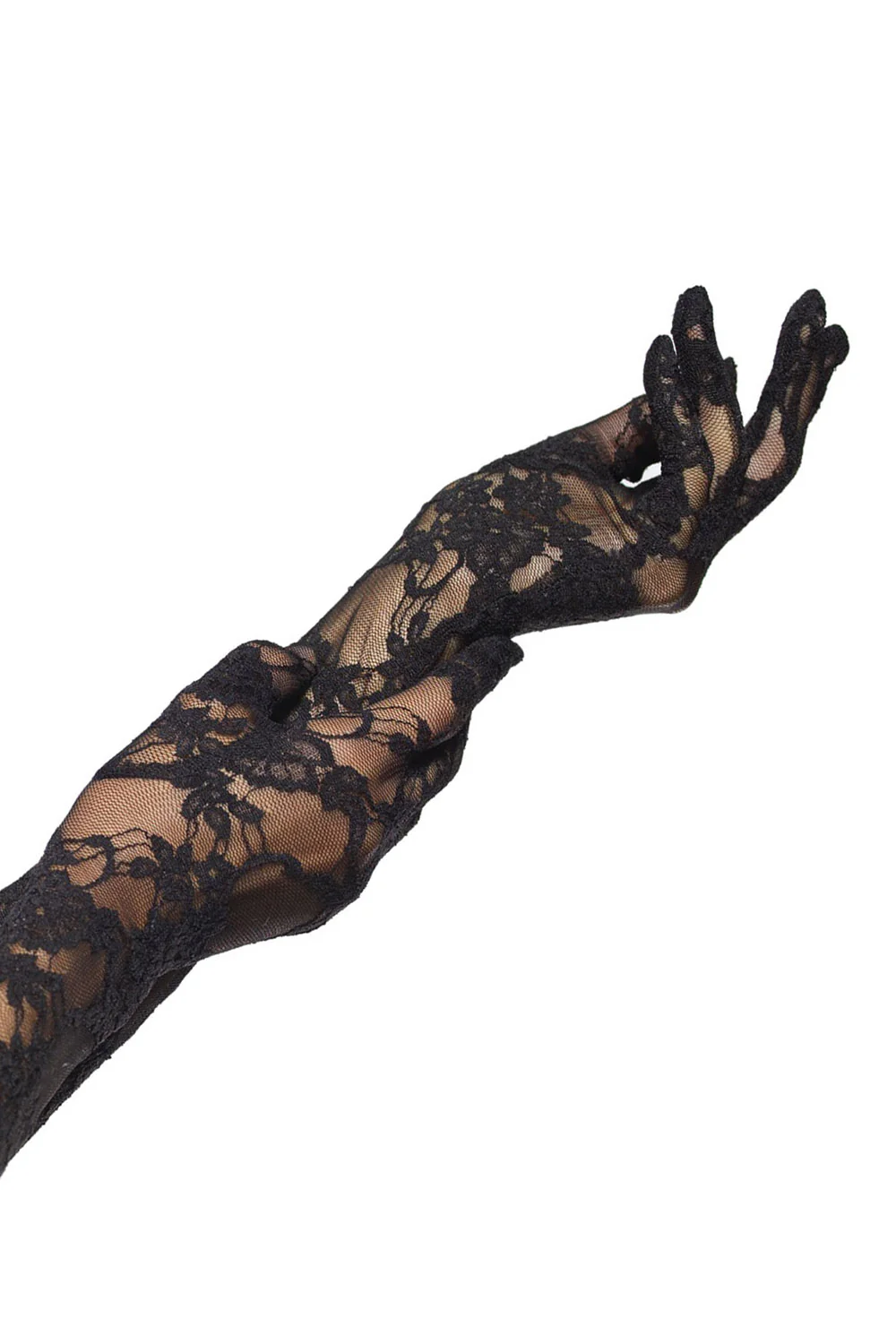 Countess Opera Length Lace Gloves - Image 2