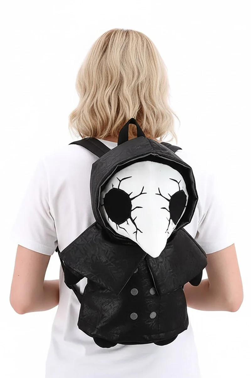 Cracked Mask Plague Doctor Plushy Backpack - Image 5