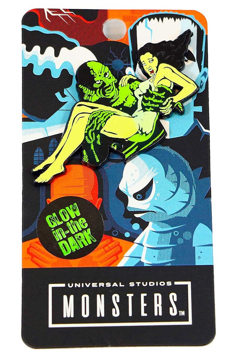 Creature with Damsel Enamel Pin [Glows in the Dark!] - Image 2