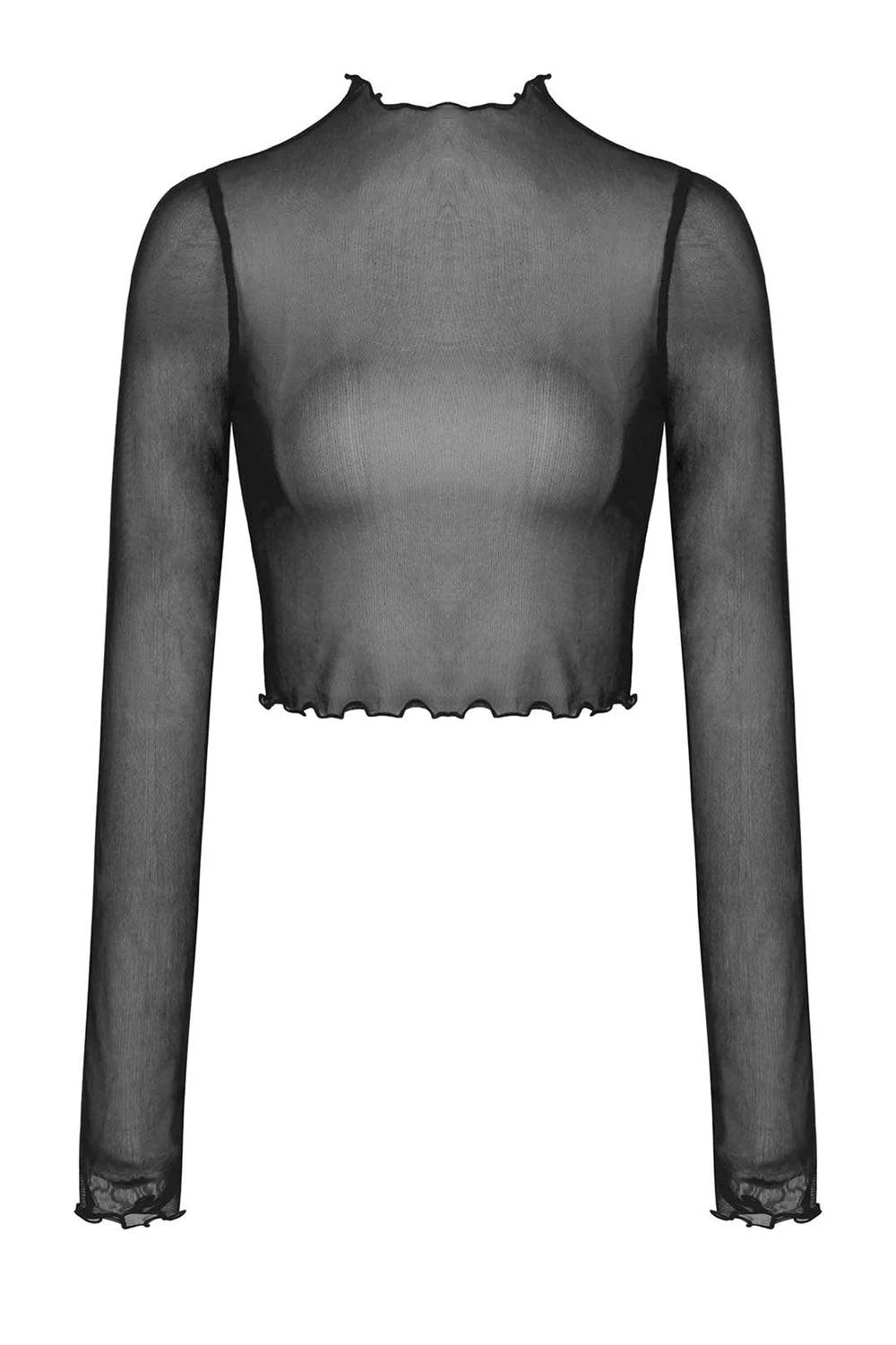 Cross My Heart Mesh Crop Top - Image 6