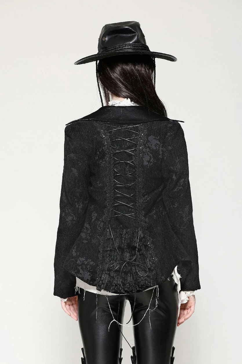Cursed Waters Pirate Goth Coat - Image 3