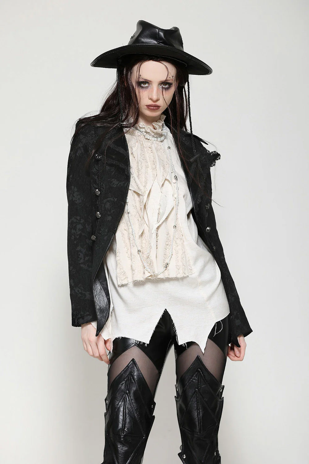 Cursed Waters Pirate Goth Coat - Image 4