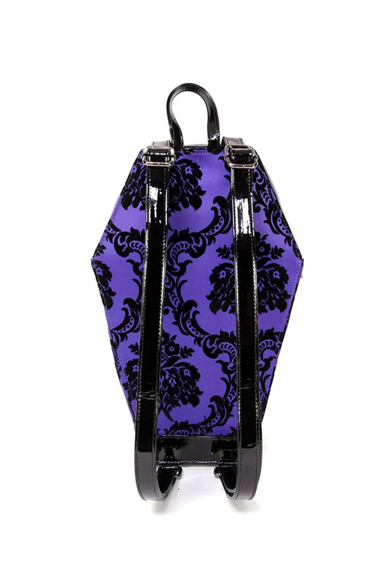 Damask Coffin Backpack [PURPLE] - Image 3