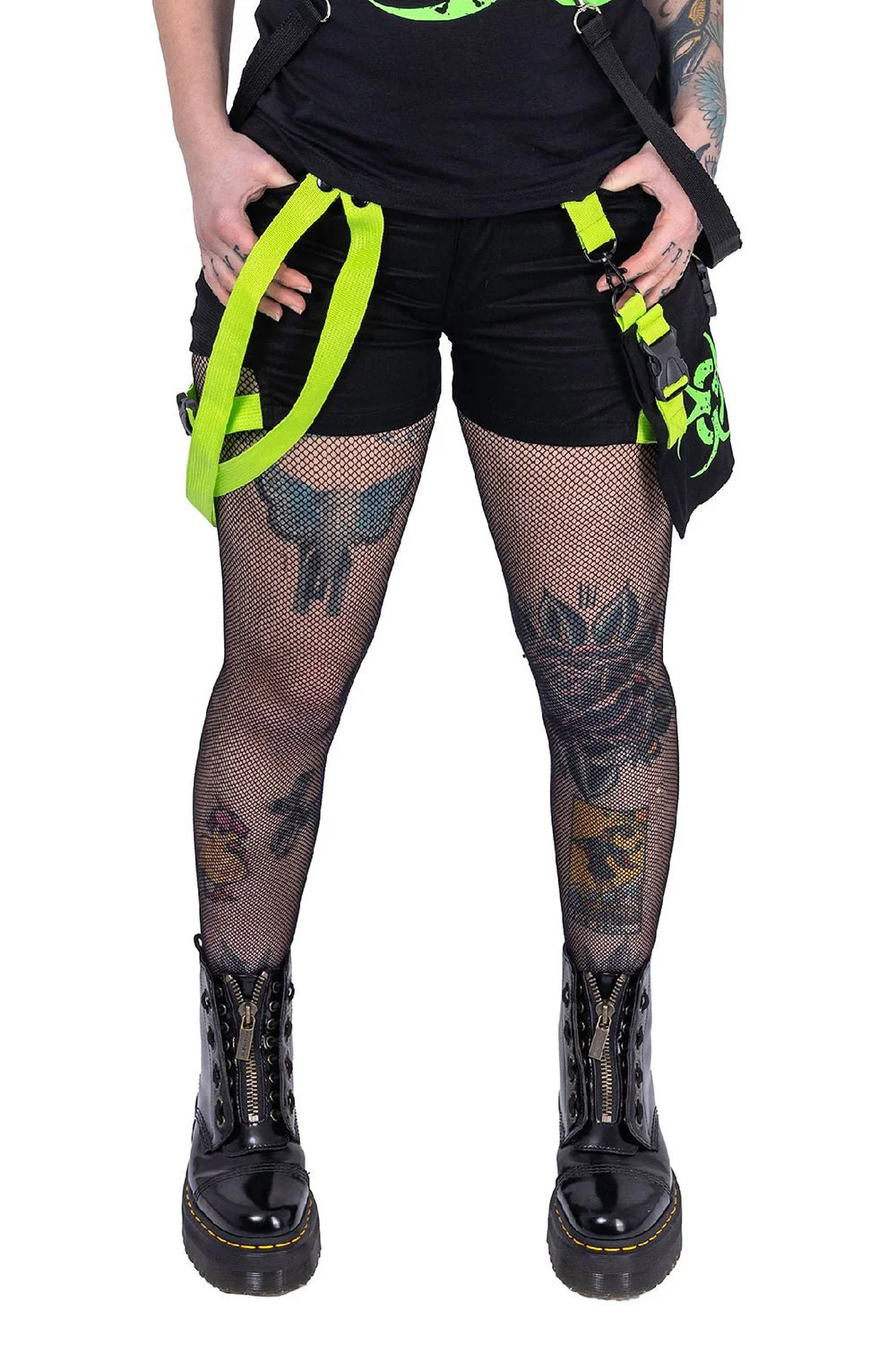 Danger Zone Shorts [BLACK/GREEN] - Image 2