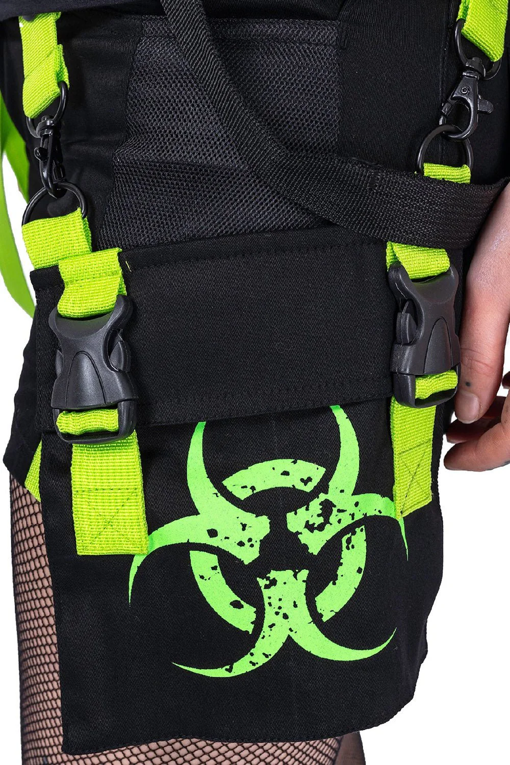 Danger Zone Shorts [BLACK/GREEN] - Image 3