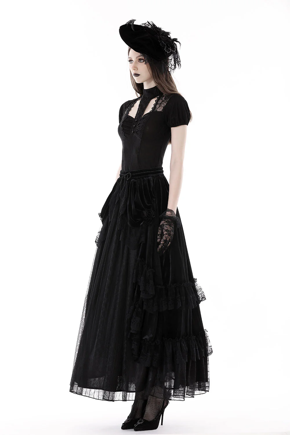 Dark Enchantments Damask Top - Image 7