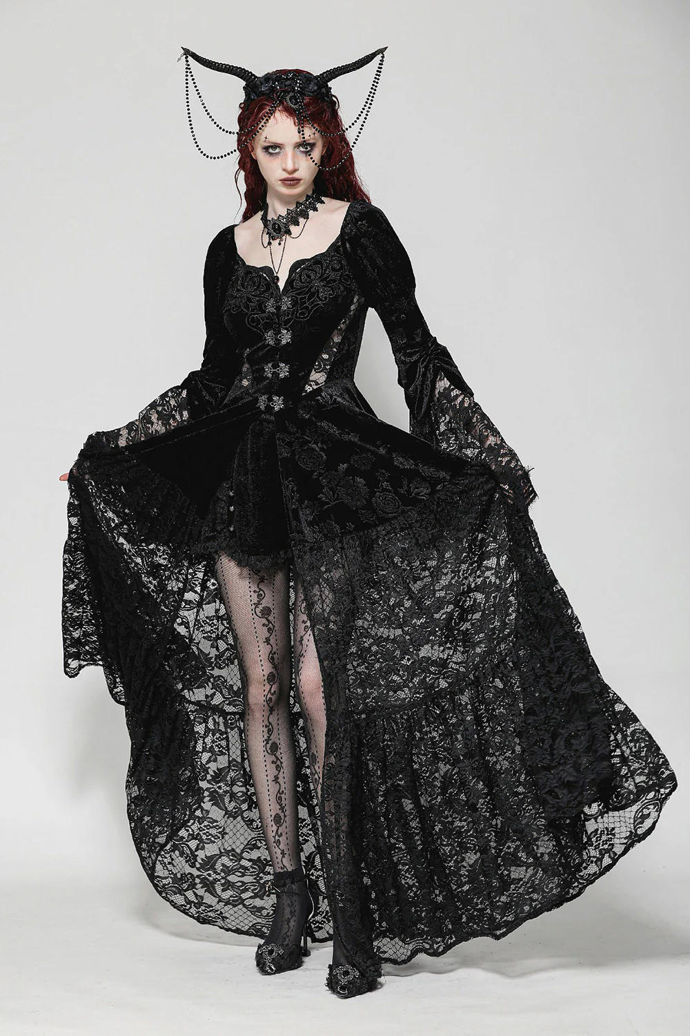 Dark Royalty Duster Dress - Image 2