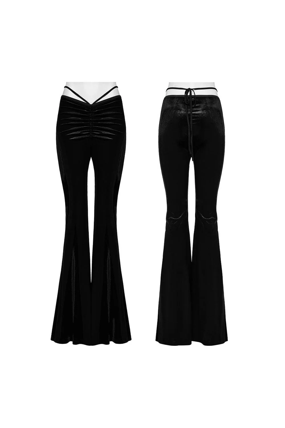 Dark Sacrament Velvet Bell Bottoms [Black] - Image 7
