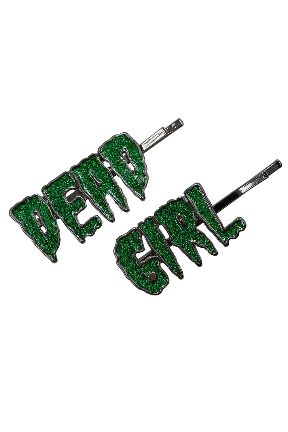 Dead Girl Text Hair Slides - Image 3