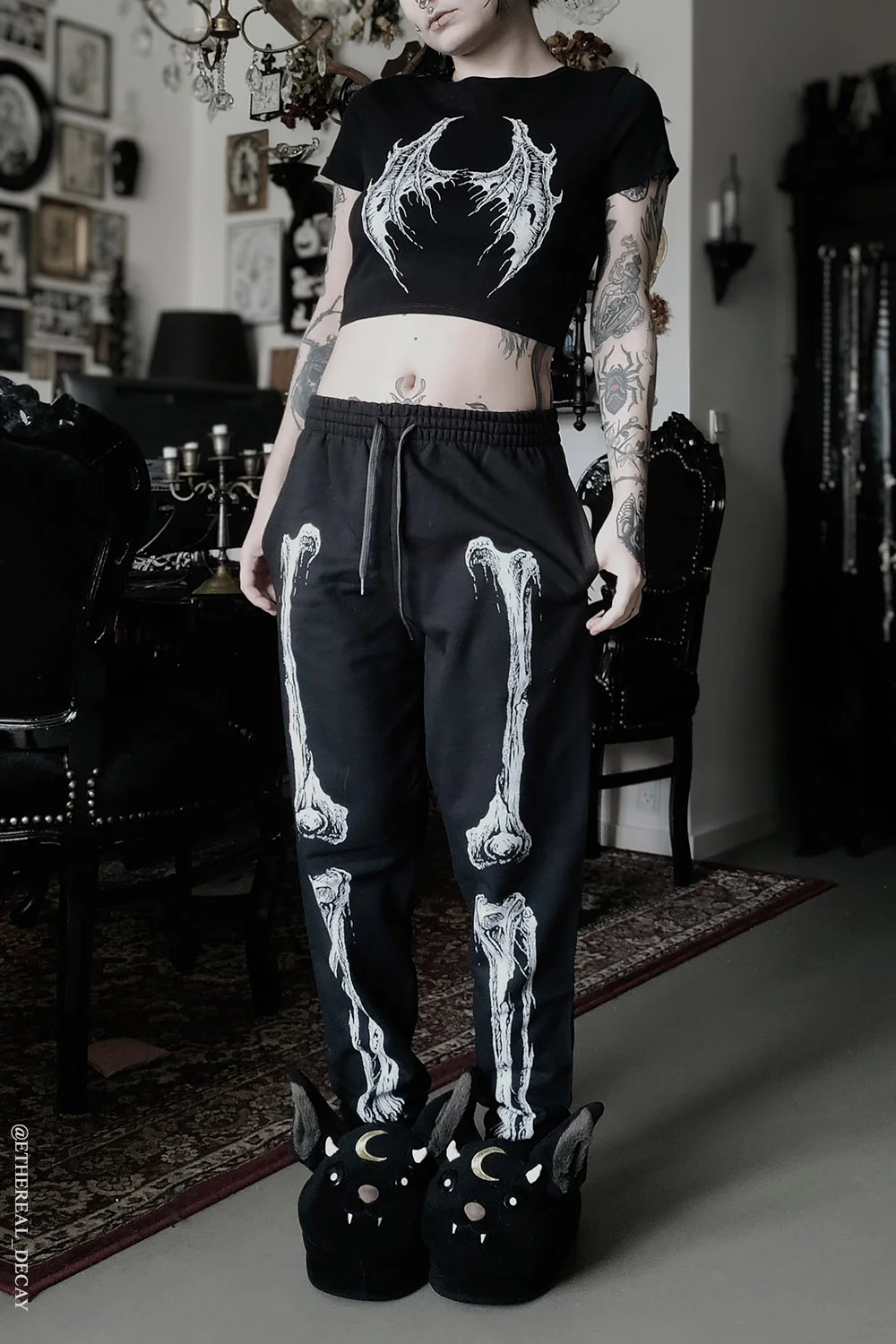 Dead Inside Skeleton Joggers - Image 3