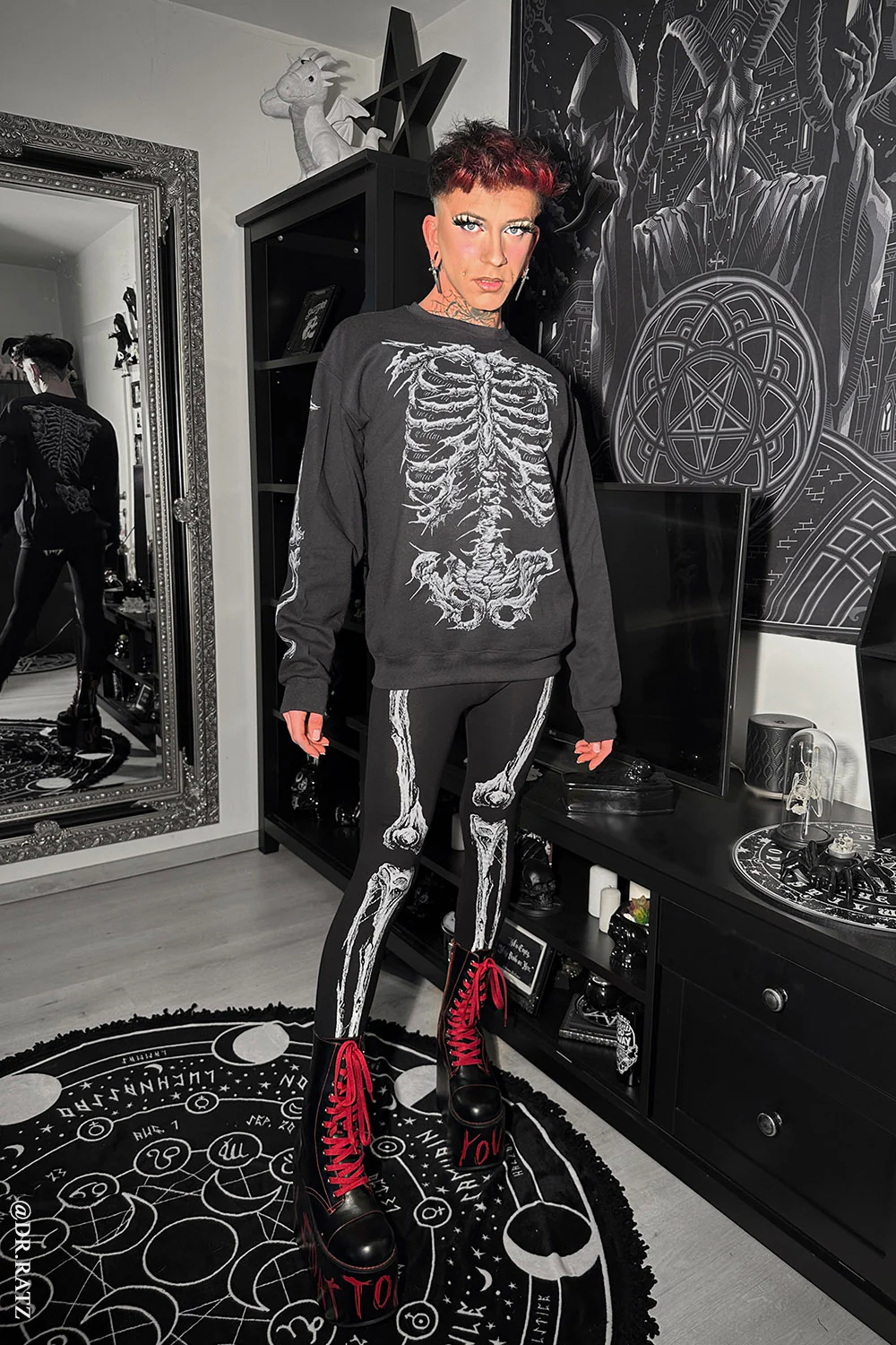 Dead Inside Skeleton Sweatshirt - Image 8