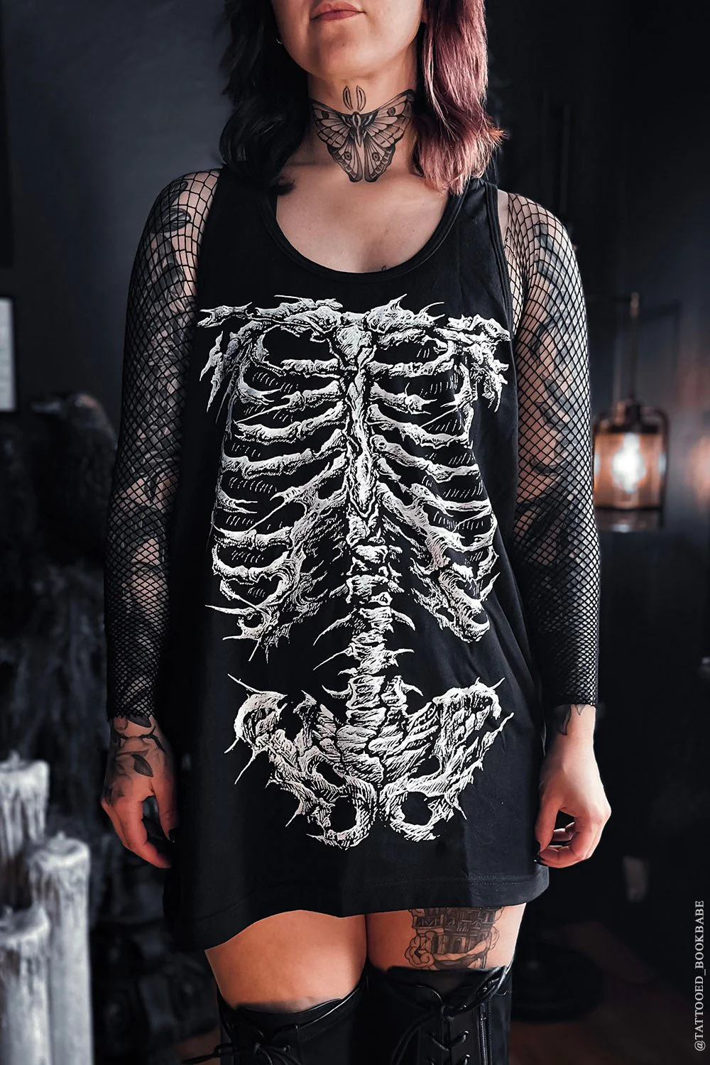 Dead Inside Skeleton T-shirt - Image 3