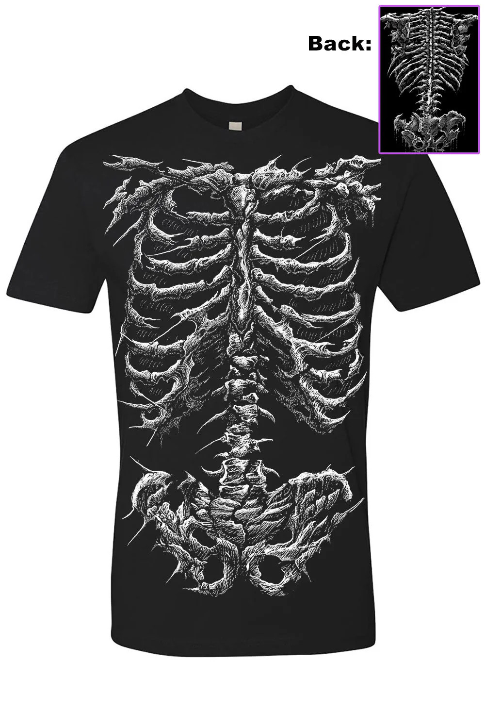 Dead Inside Skeleton T-shirt - Image 6