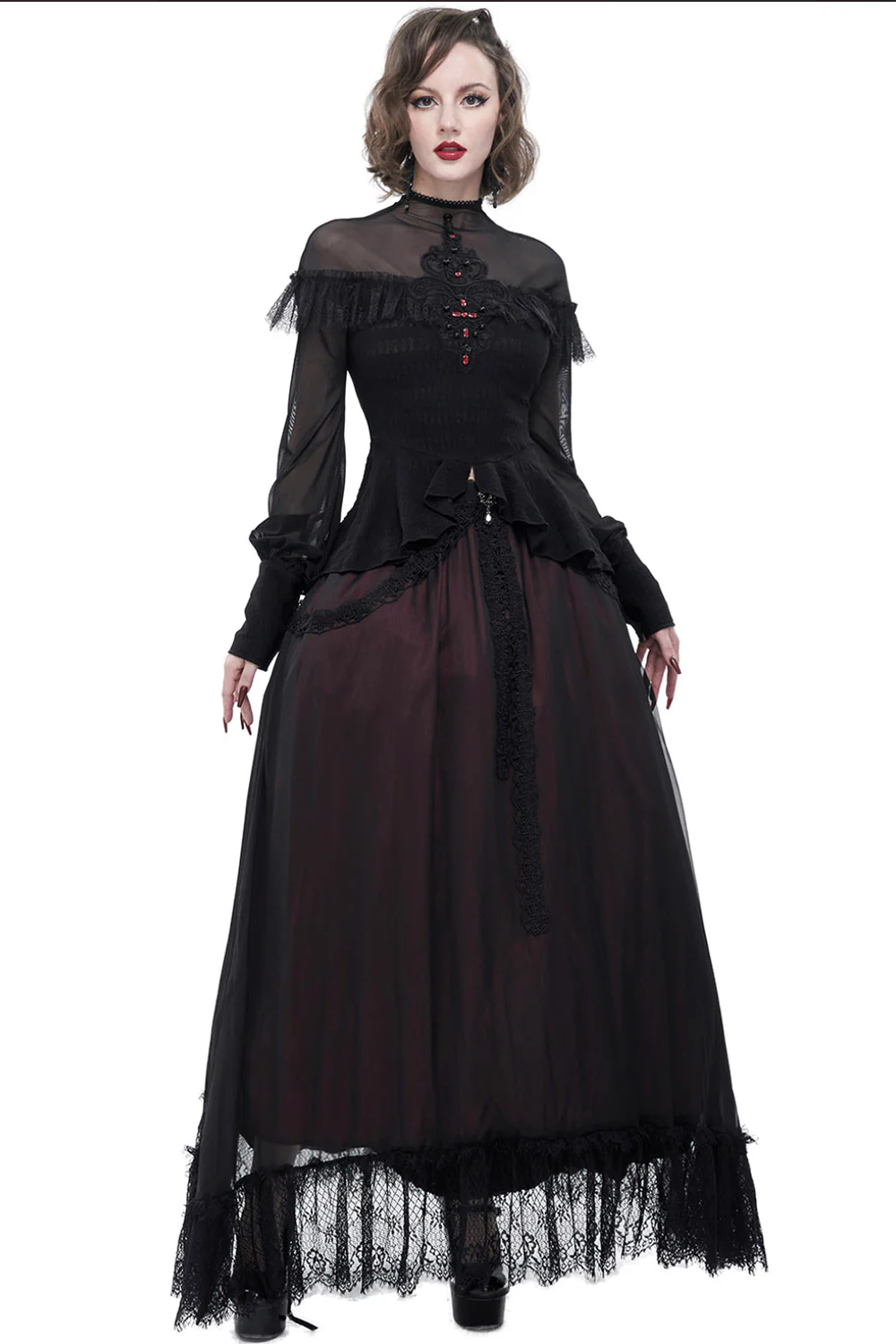 Dead Letters Peplum Top - Image 5