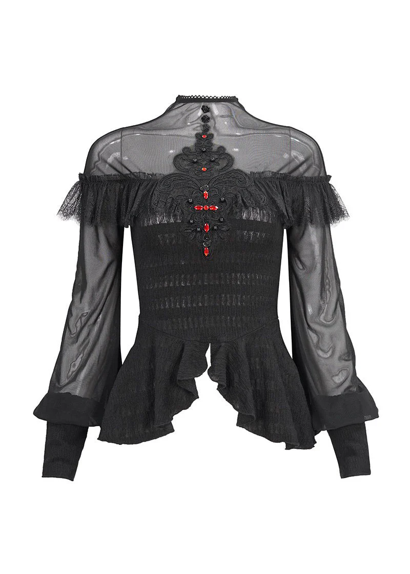Dead Letters Peplum Top - Image 6