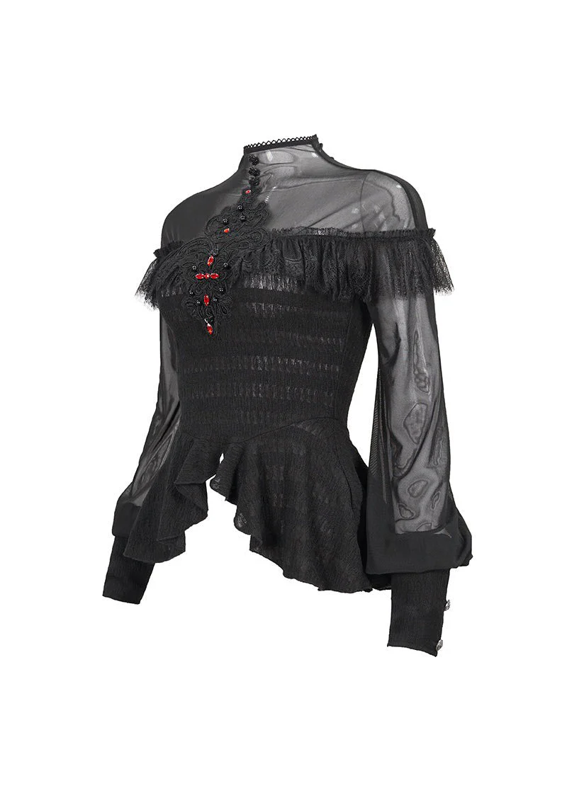 Dead Letters Peplum Top - Image 7